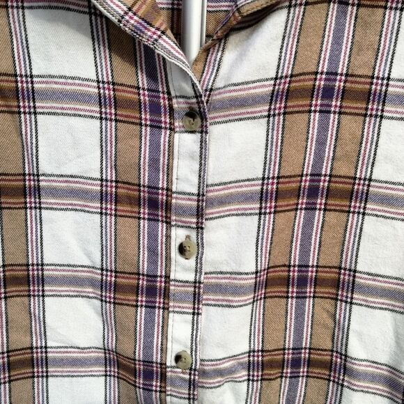Jachs Girlfriend Western Plaid Flannel Shacket Shirt XL - Picture 3 of 9